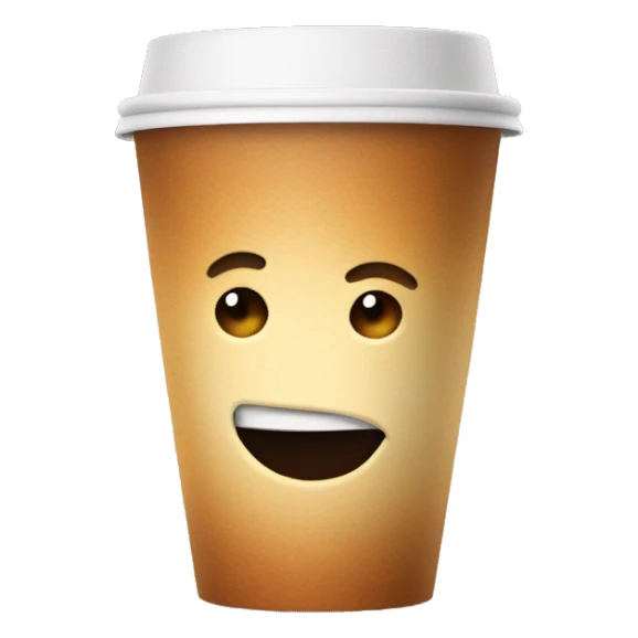 hot tea in paper cup sticker