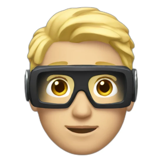 Blonde Male Virtual reality sticker