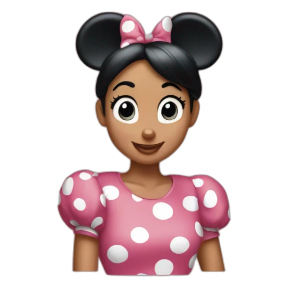  Classic Minnie Mouse is not a human sticker