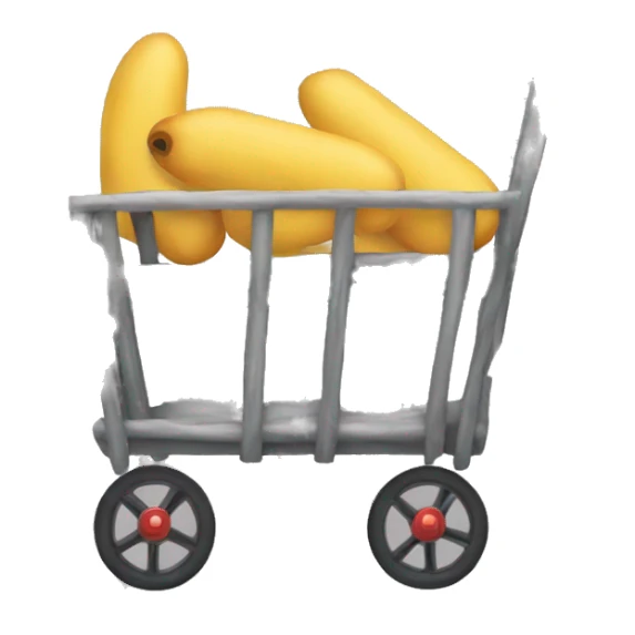 a cart without wheels sticker