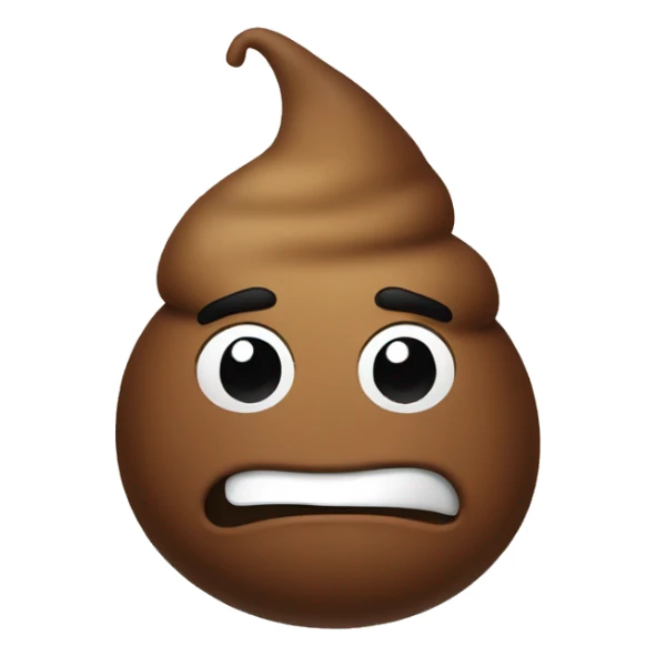 Funny poop sticker