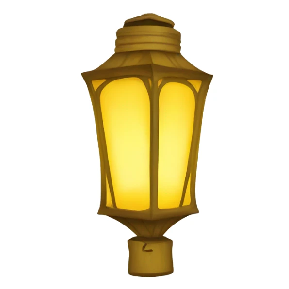 Floating lantern yellow  sticker