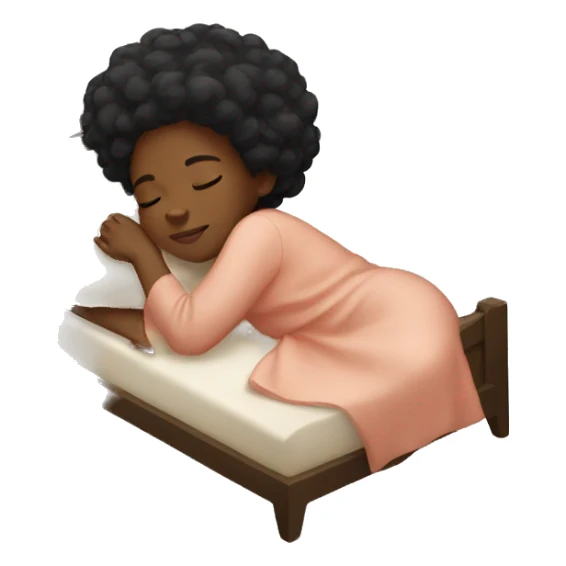 black girl sleeping  sticker