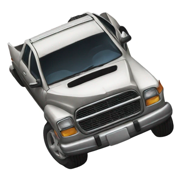 photorealistic crashed car sticker