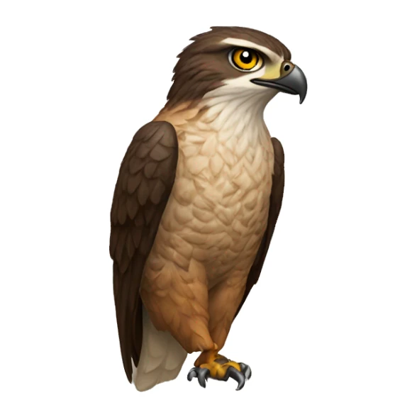 A mountain hawk stares sticker