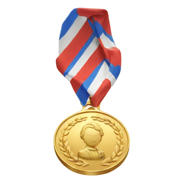 golden medal sticker