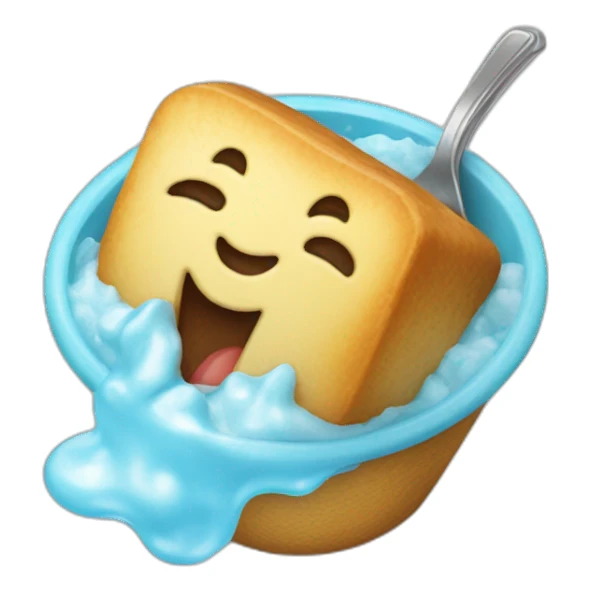 Chat qui mange une glace sticker