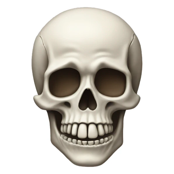 Skeleton With har sticker