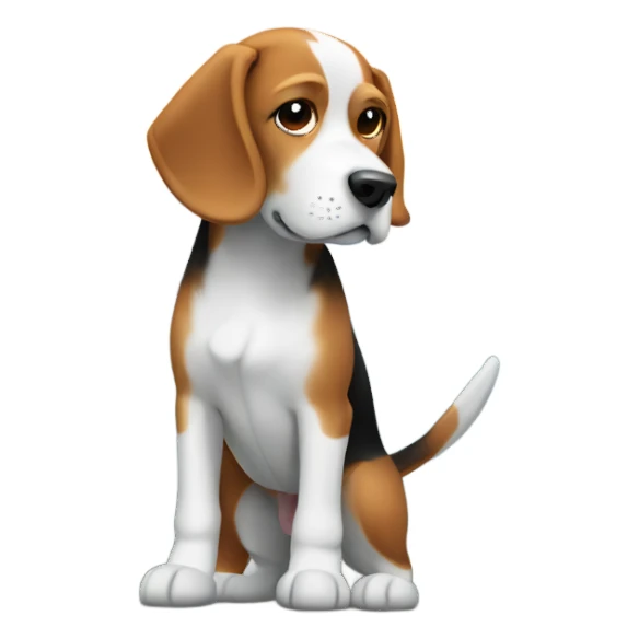 Beagle in the mountains sticker