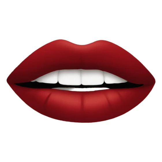 Red lipstick sticker