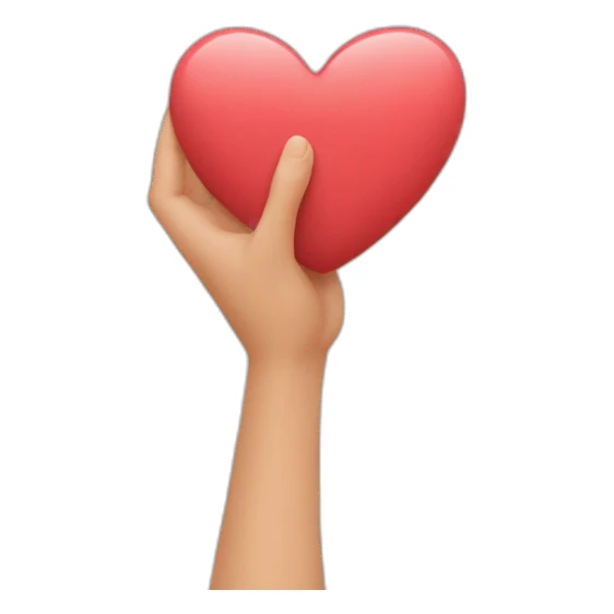 Signe coeur avec les main sticker