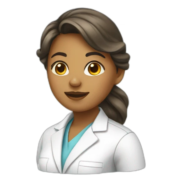 Girl biotechnologist  sticker