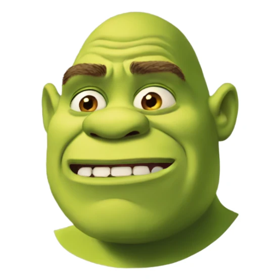 Confused shrek sticker