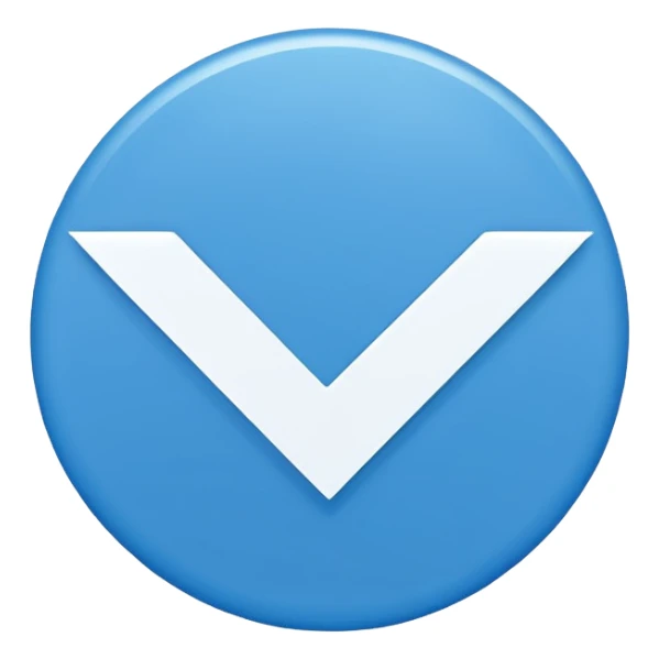 Blue  circle tick emoji sticker