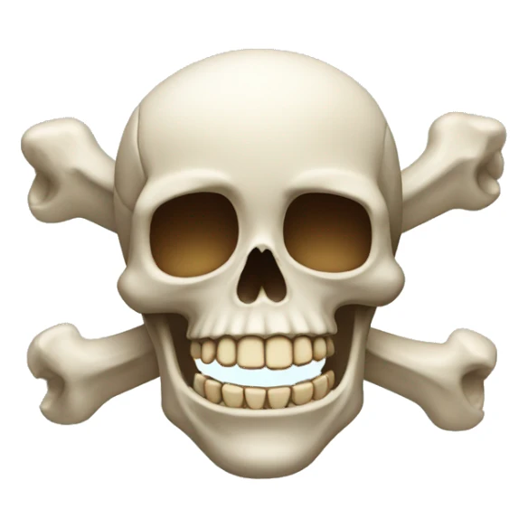 Skull and Bones Laughing sticker