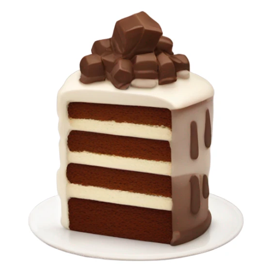 Cake with chocolate  sticker