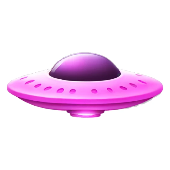 Pink ufo sticker
