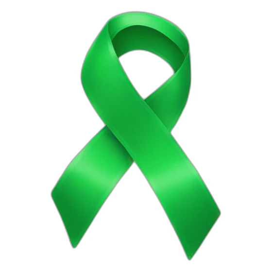 green ribbon sticker