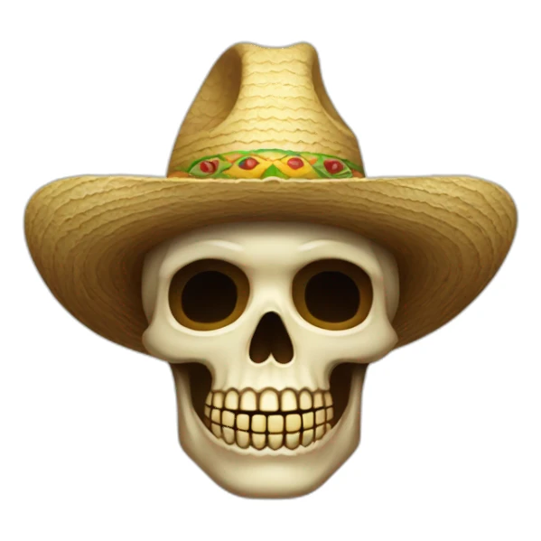 Calavera con sombrero de mago sticker