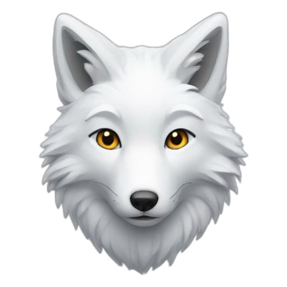 Snow fox sticker
