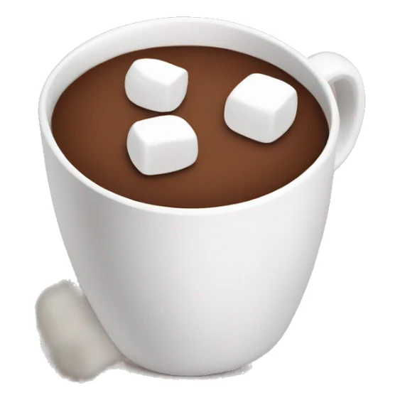Cup of cocoa with marshmallows sticker