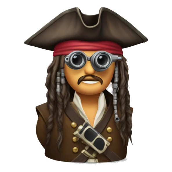 jack sparrow binoculars sticker