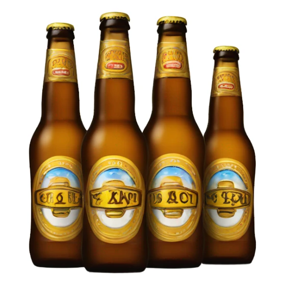 Six bottles of beer sticker