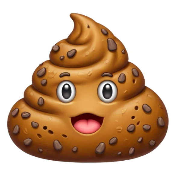 A brown poop without a face💩 sticker