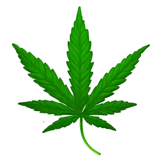 cannabis leaf sticker