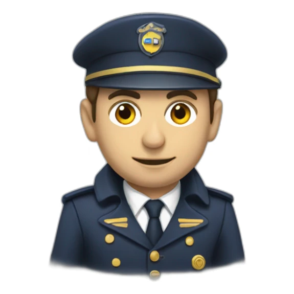 emanuel macron controleur à la sncf sticker