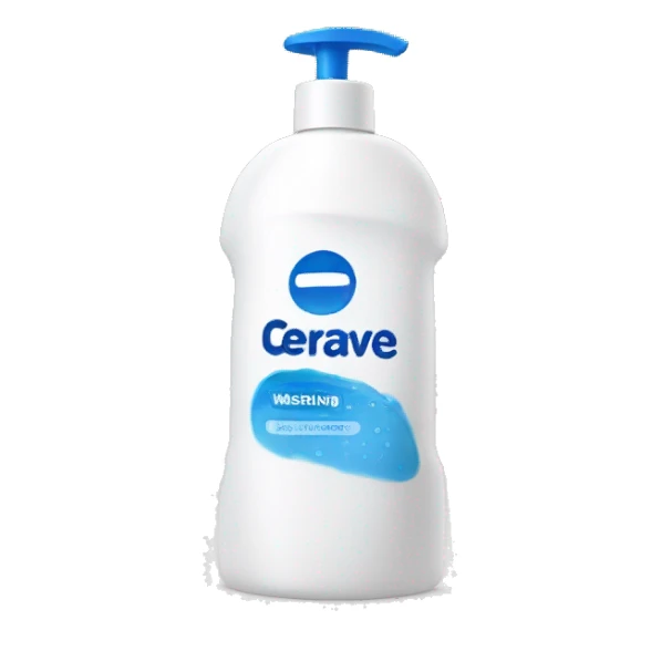 cerave washing foam bottle sticker