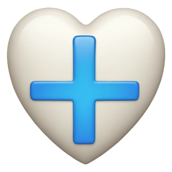 Blue heart with letter m sticker