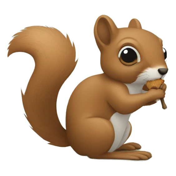 Stick figure squirrel  sticker