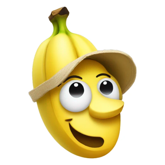 Banana wearing hat sticker
