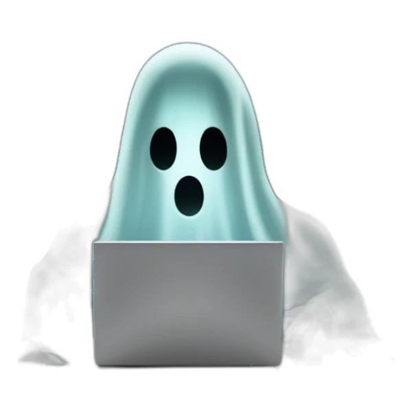 GHOST with a computer sticker