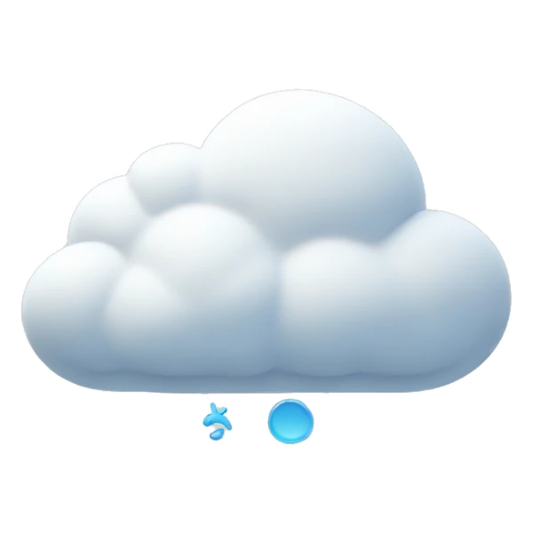 white cloud and there is a text into it the text is 'CO2' sticker