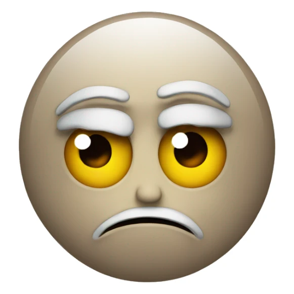 Sad and mad smiley  sticker