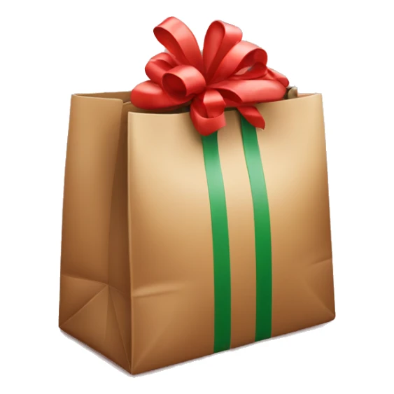 Christmas gift bag sticker