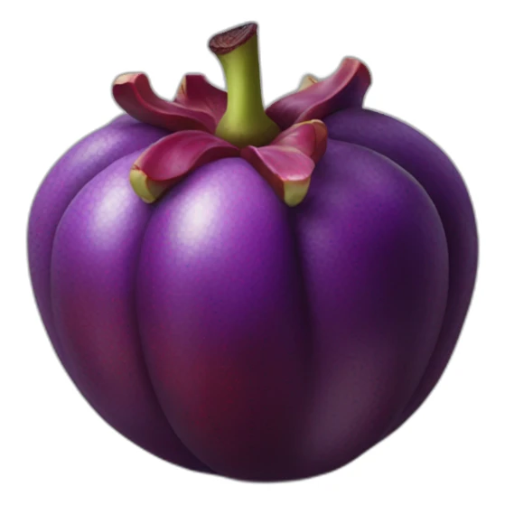 mangosteen with purple skin sticker