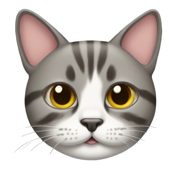 Cat with mustache  sticker