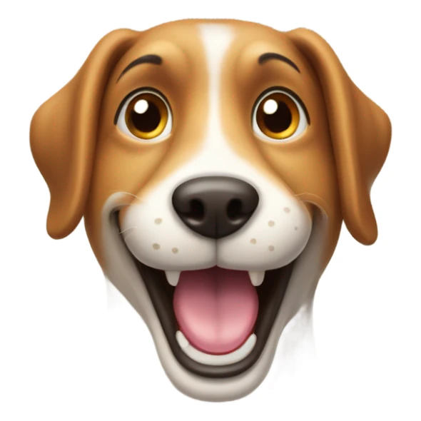 Dog smilling sticker