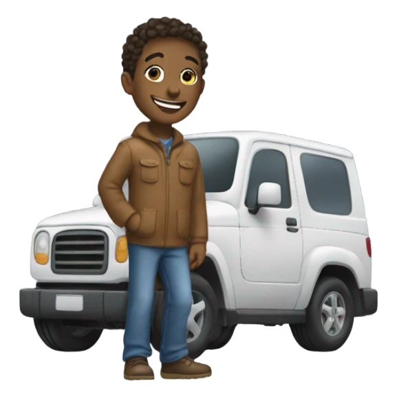 Happy with vehicle sticker