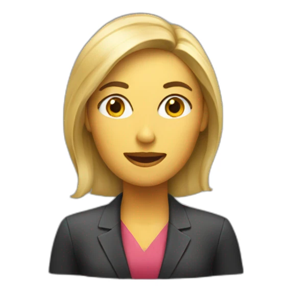 job interview woman sticker
