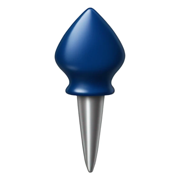 Navy blue pushpin sticker