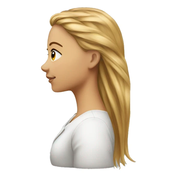 head profil girl sticker