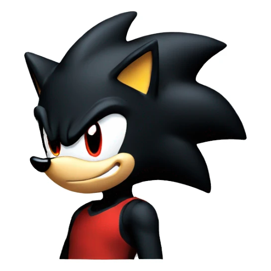 shadow the hedgehog head sticker