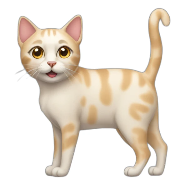 Cat that looks like a dog sticker