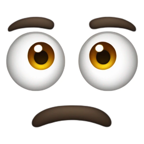 bomb face brown eyes with goatee sticker