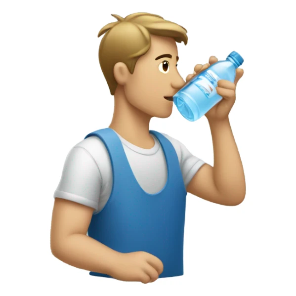 No drinking from water bottle  sticker