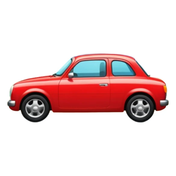 car in tropical place sticker